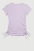 Girls Ribbed Knit Short Sleeve Top with Necklace sold by Rainbow