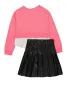Girls Royalty Layered Hem Sweatshirt and Pleated Skirt sold by Rainbow