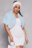 Plus Size Spoon Jeans Solid Faux Fur Bolero sold by Rainbow
