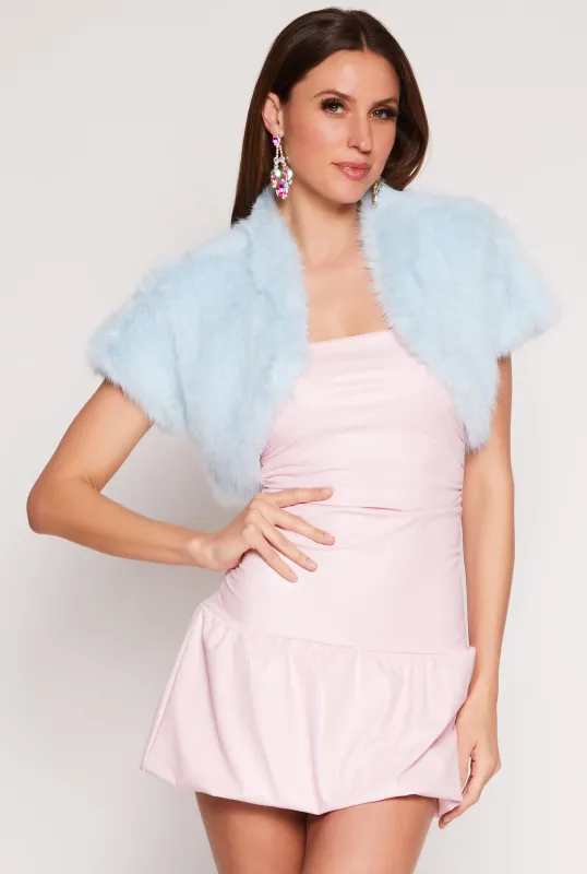 Spoon Jeans Faux Fur Bolero Jacket sold by Rainbow