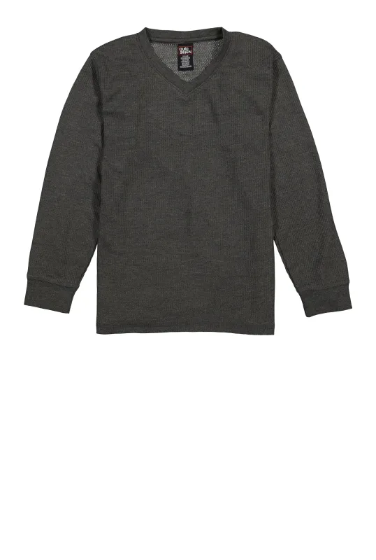 Boys Thermal V Neck Top sold by Rainbow
