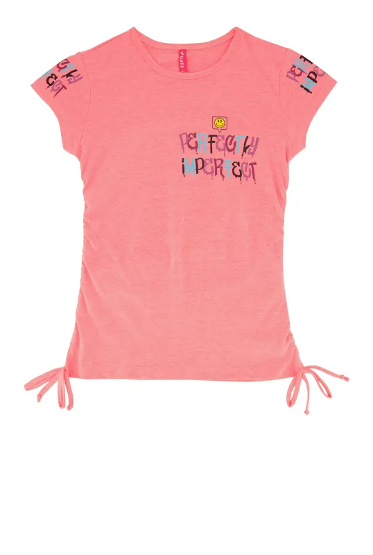 Girls Perfectly Imperfect Graphic Tee sold by Rainbow