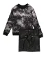 Girls Foil Screen Sweatshirt and Faux Leather Skirt sold by Rainbow