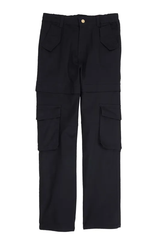Girls Twill Straight Leg Utility Pants sold by Rainbow
