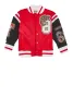 Little Boys Tiger Graphic Chenille Patch Varsity Jacket sold by Rainbow