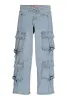 Girls Cargo Pocket Straight Leg Jeans sold by Rainbow
