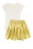 Girls Faith It Till You Make It Tee and Pleated Skirt sold by Rainbow