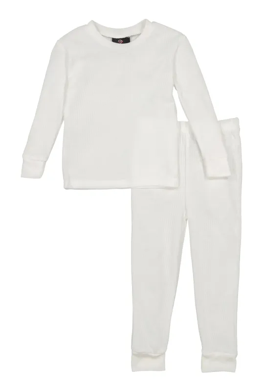 Little Boys Long Sleeve Thermal Top and Pants sold by Rainbow