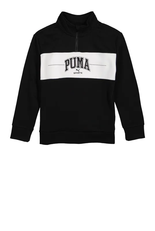 Boys Puma Sports Quarter Zip Sweatshirt sold by Rainbow