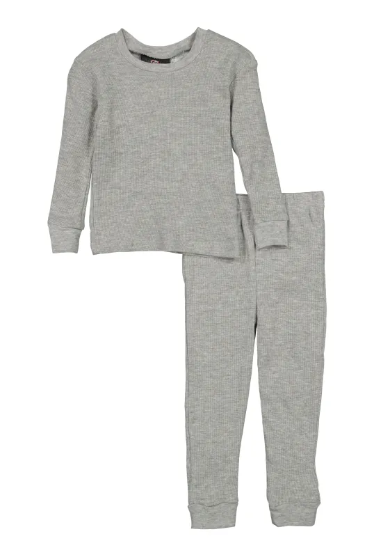 Little Boys Long Sleeve Thermal Top and Pants sold by Rainbow
