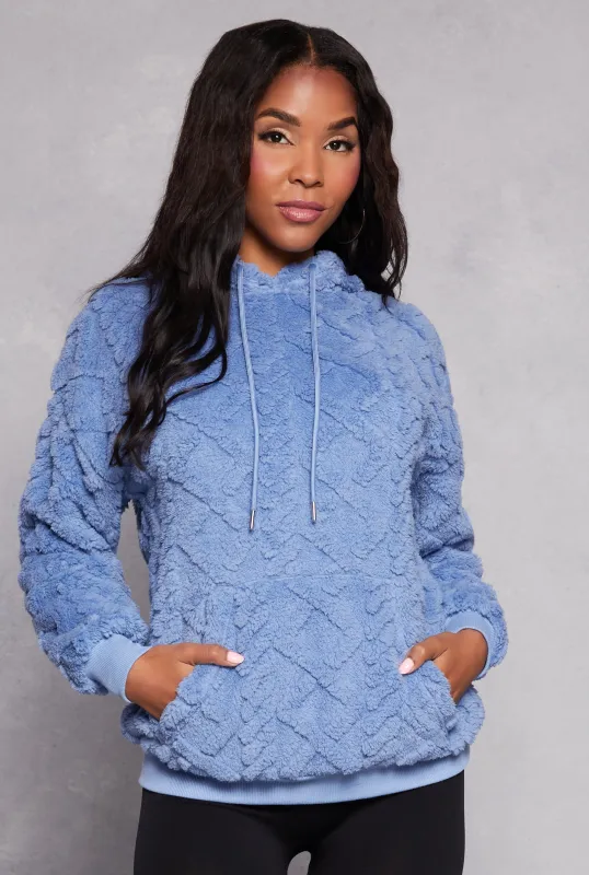 Almost Famous Faux Fur Hoodie sold by Rainbow