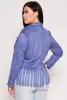 Plus Size Faux Suede Fringe Hem Moto Jacket sold by Rainbow