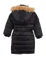Little Girls Belted Hooded Long Puffer Jacket sold by Rainbow