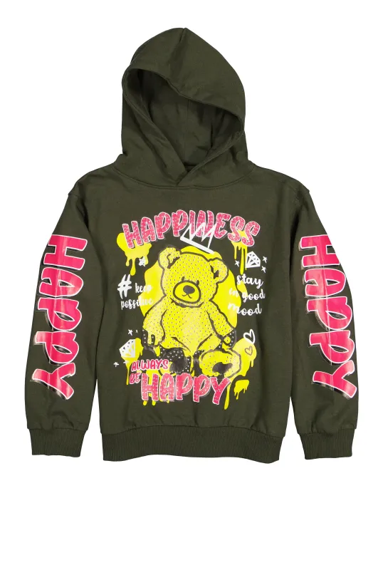 Girls Always Be Happy Graphic Pullover Hoodie sold by Rainbow
