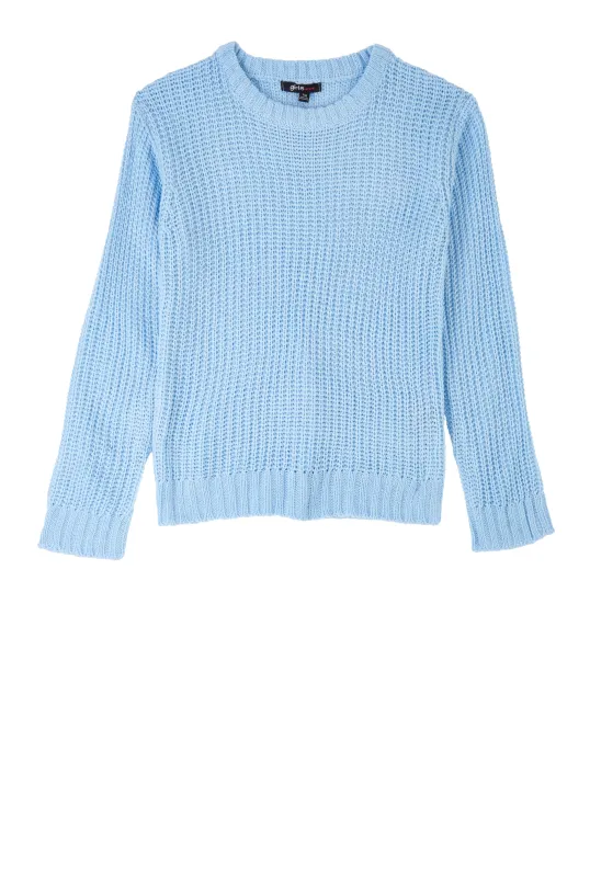 Girls Knitted Crew Neck Sweater sold by Rainbow