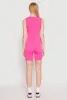 Ribbed Knit Sleeveless V Neck Romper sold by Rainbow