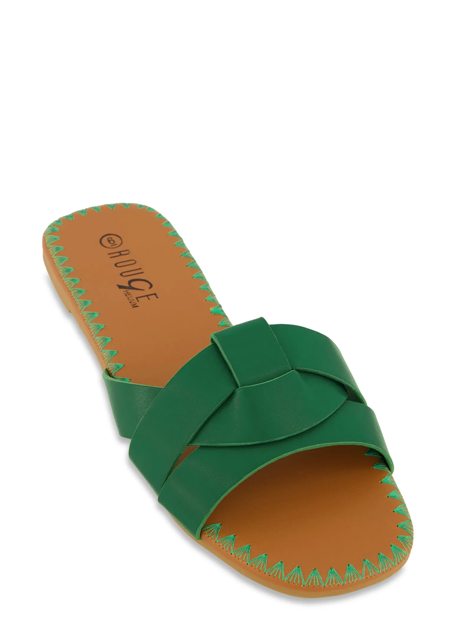 Woven Band Slide Sandals sold by Rainbow