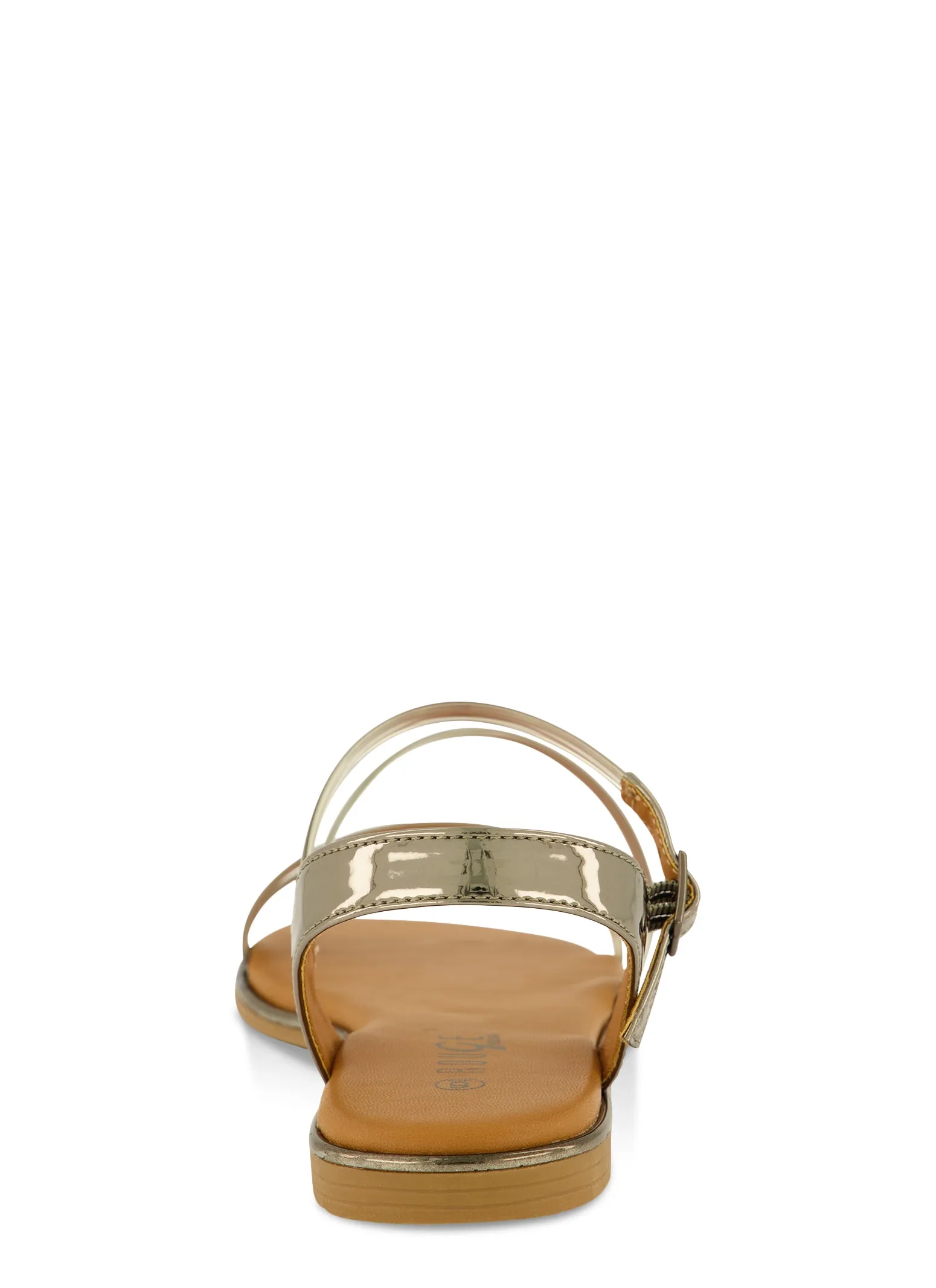 Asymmetrical Metallic Strappy Sandals sold by Rainbow product image thumbnail 3