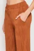 Textured Knit Pull On Wide Leg Pants sold by Rainbow