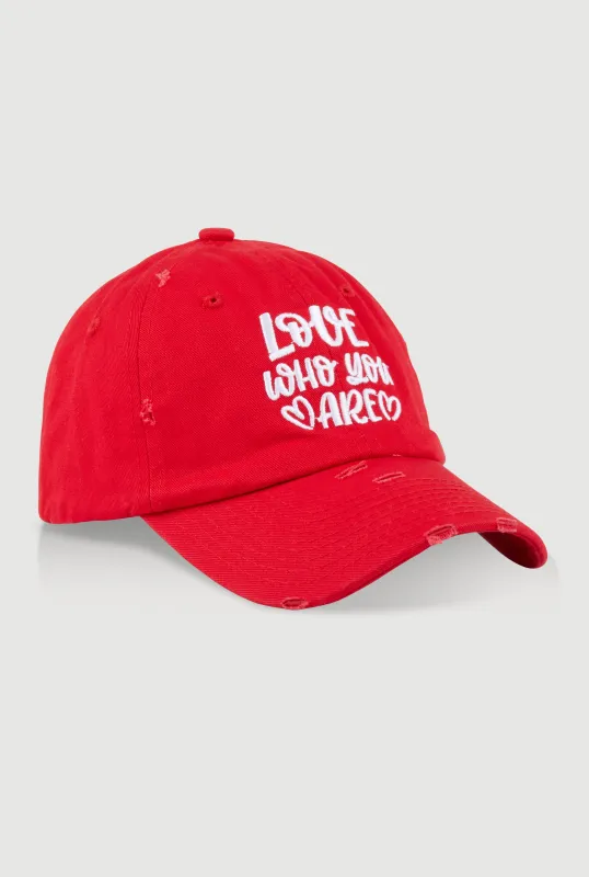 Love Who You Are Baseball Cap sold by Rainbow