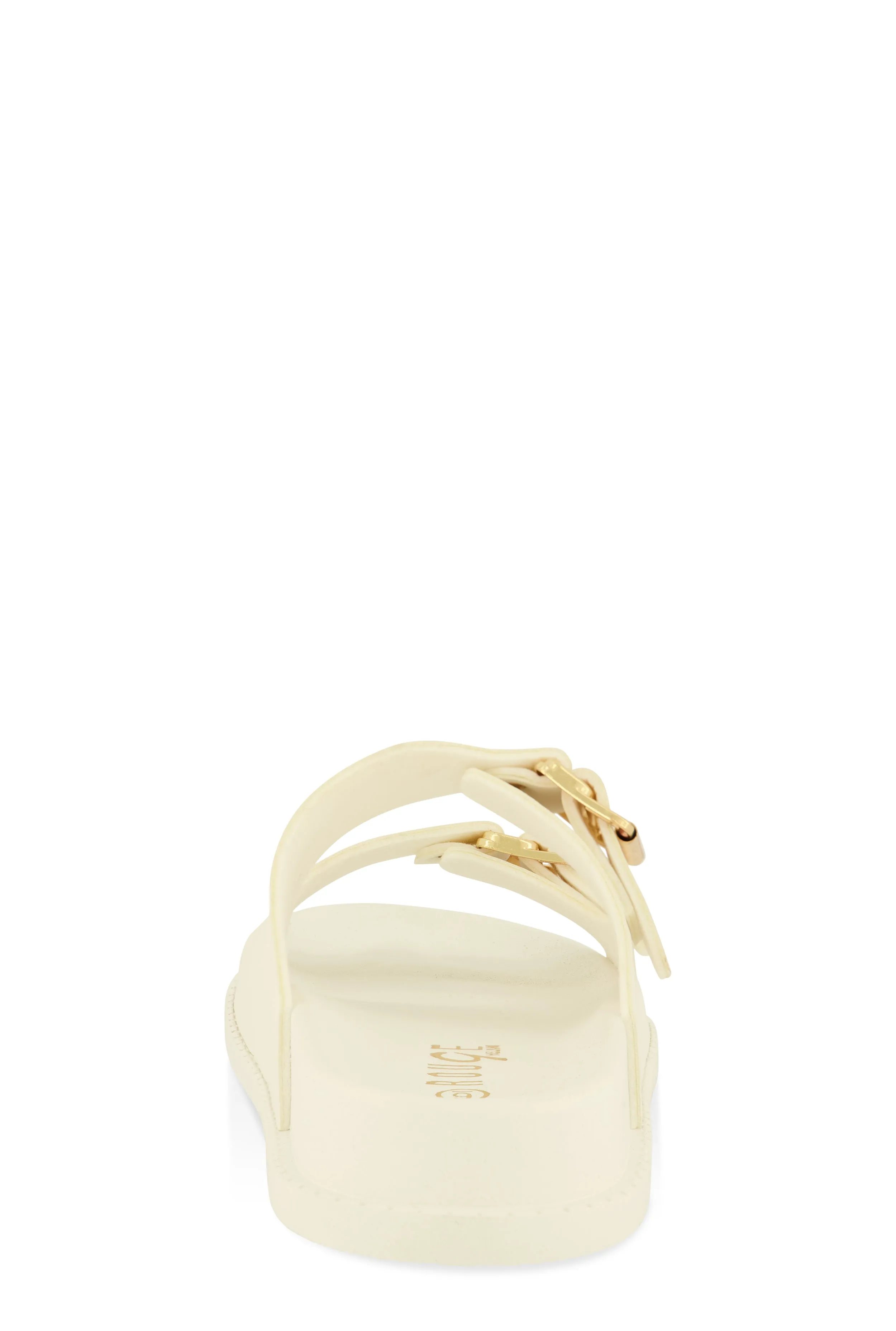 Buckle Detail Double Band Footbed Sandals sold by Rainbow product image thumbnail 3