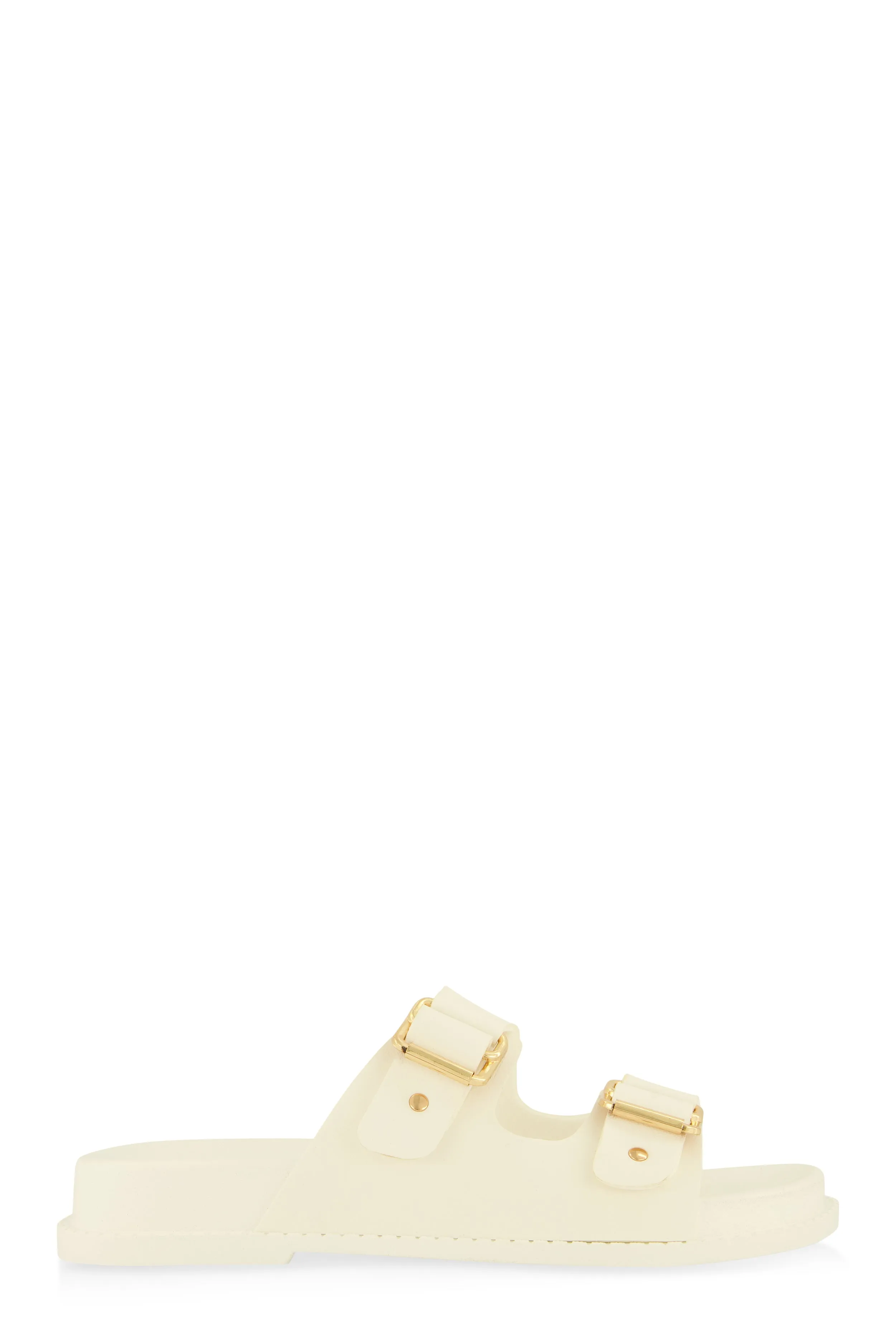 Buckle Detail Double Band Footbed Sandals sold by Rainbow product image thumbnail 2