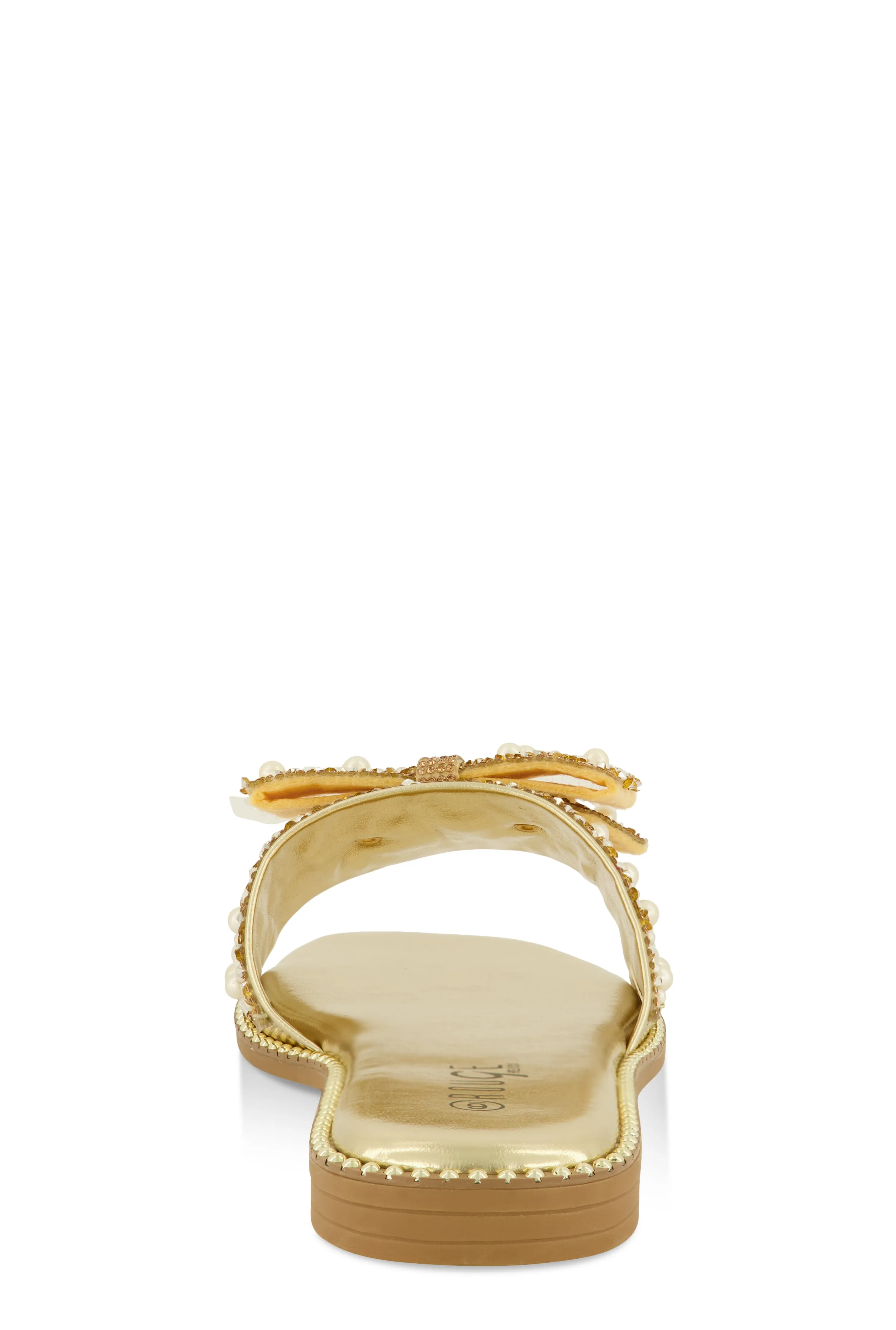 Studded Bow Band Slide Sandals sold by Rainbow product image thumbnail 3