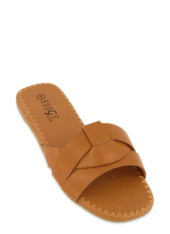 Woven Band Slide Sandals sold by Rainbow