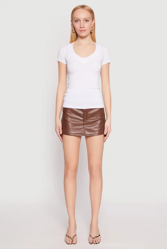 Short Sleeve V Neck T Shirt sold by Rainbow