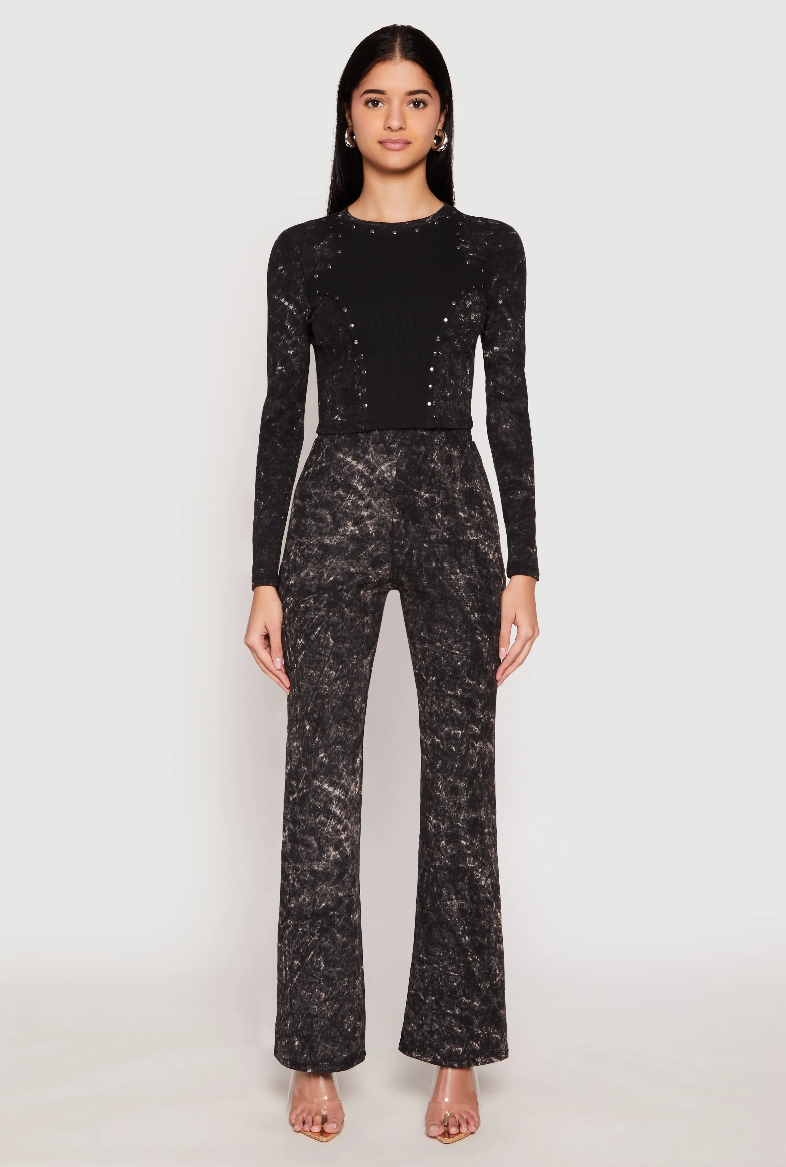 Mineral Wash Studded Crop Top sold by Rainbow product image thumbnail 2