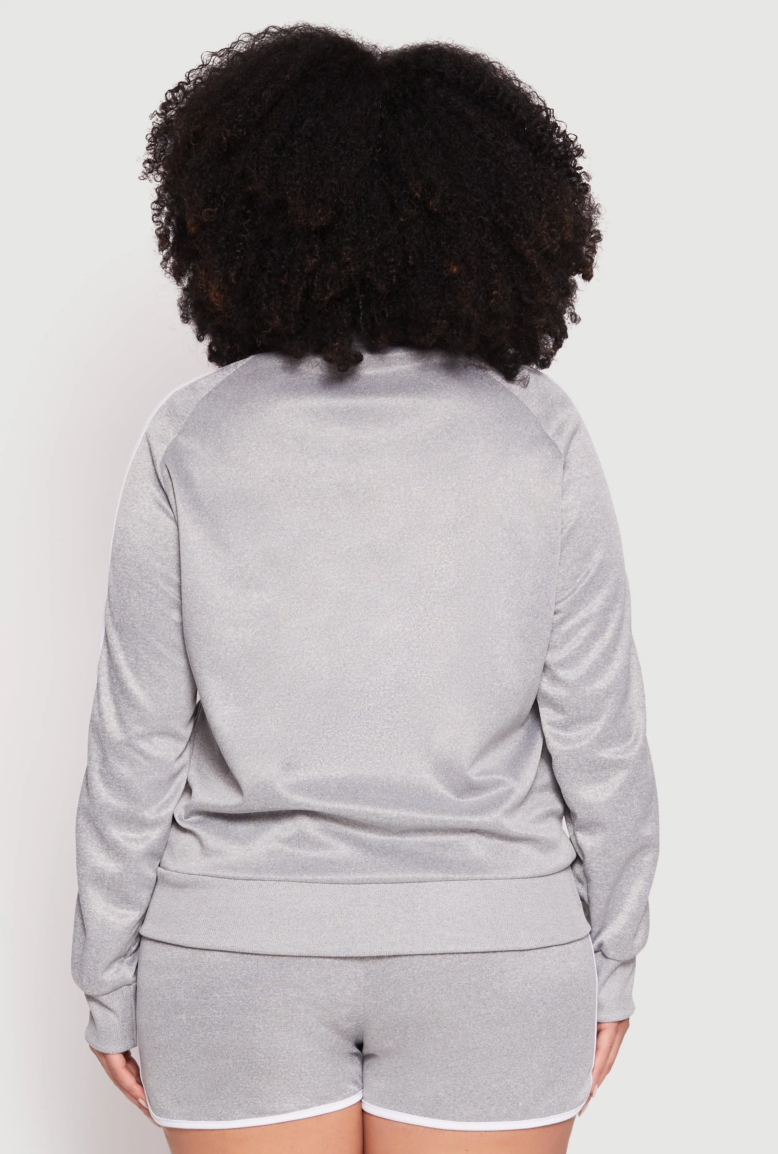 Plus Size 08 Varsity Stripe Track Jacket sold by Rainbow product image thumbnail 5