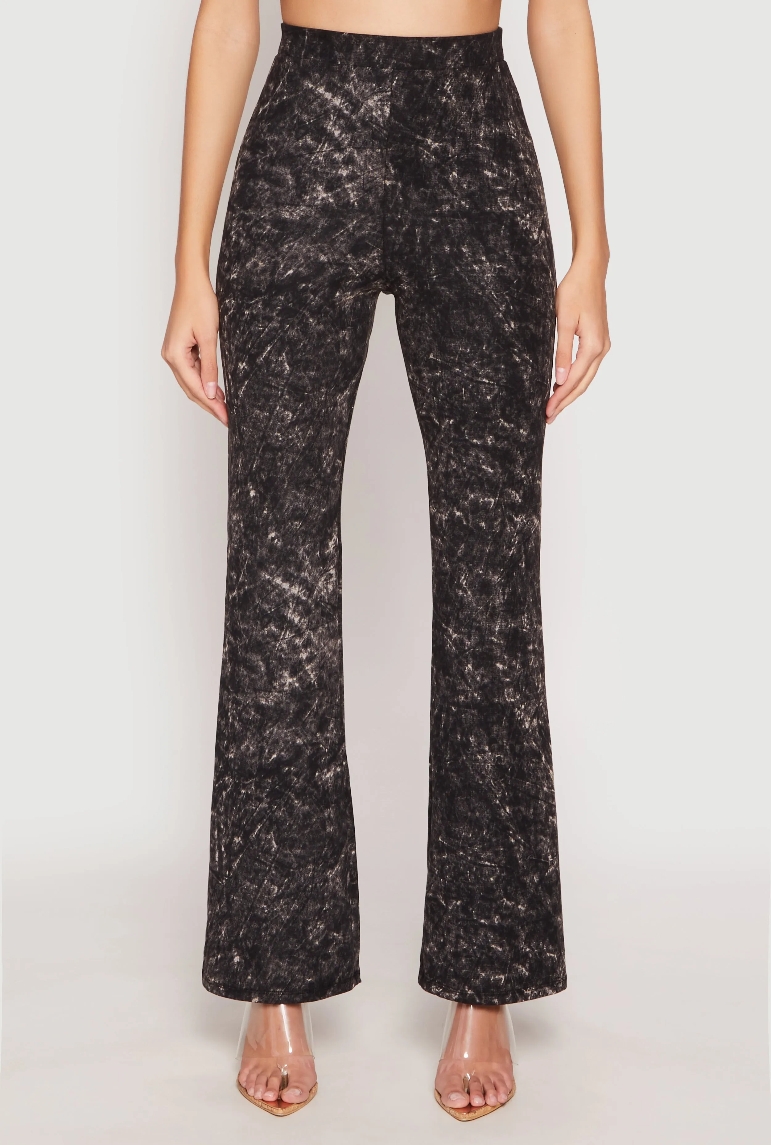 Mineral Wash High Waist Flare Pants sold by Rainbow product image thumbnail 2