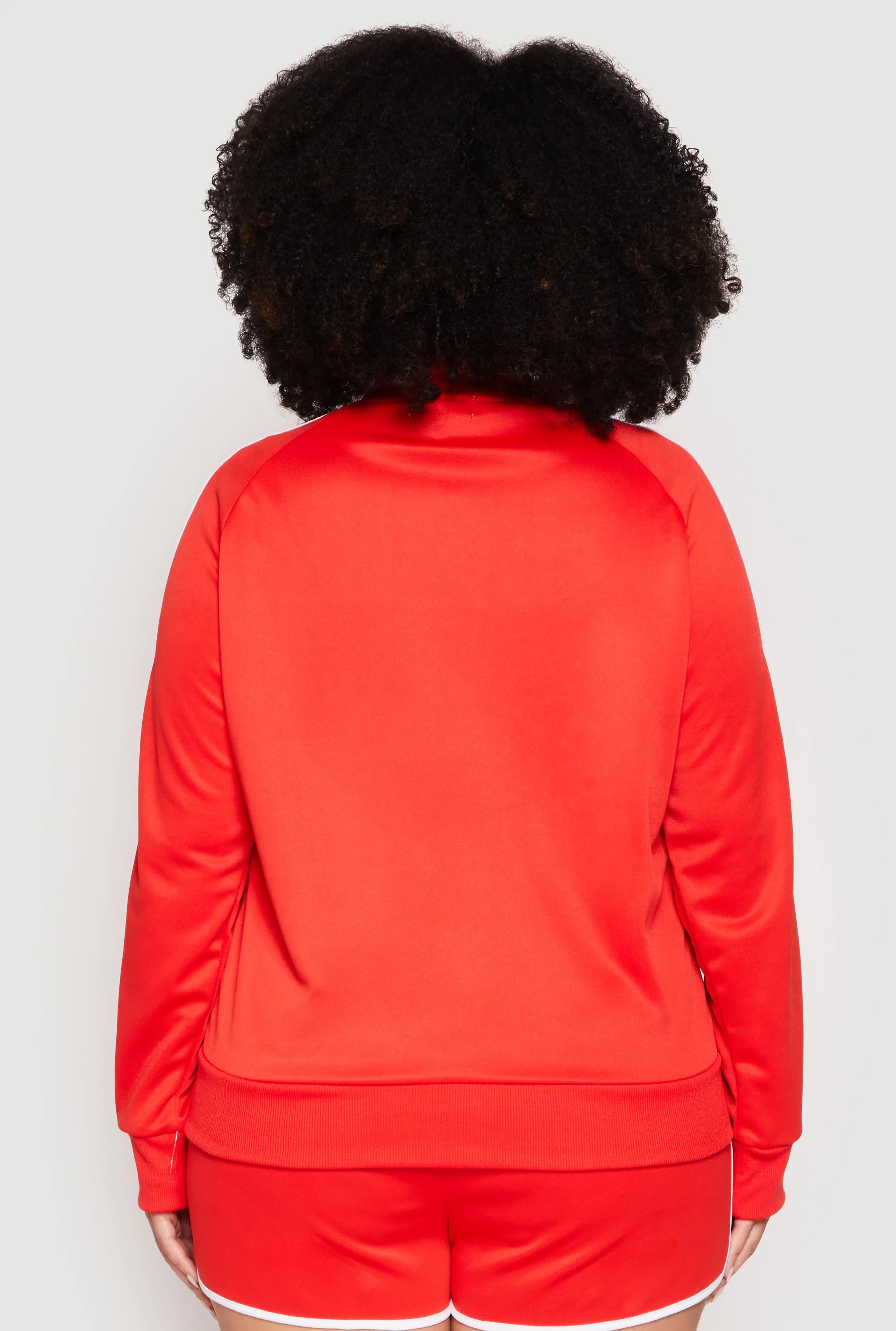 Plus Size 08 Varsity Stripe Track Jacket sold by Rainbow product image thumbnail 5