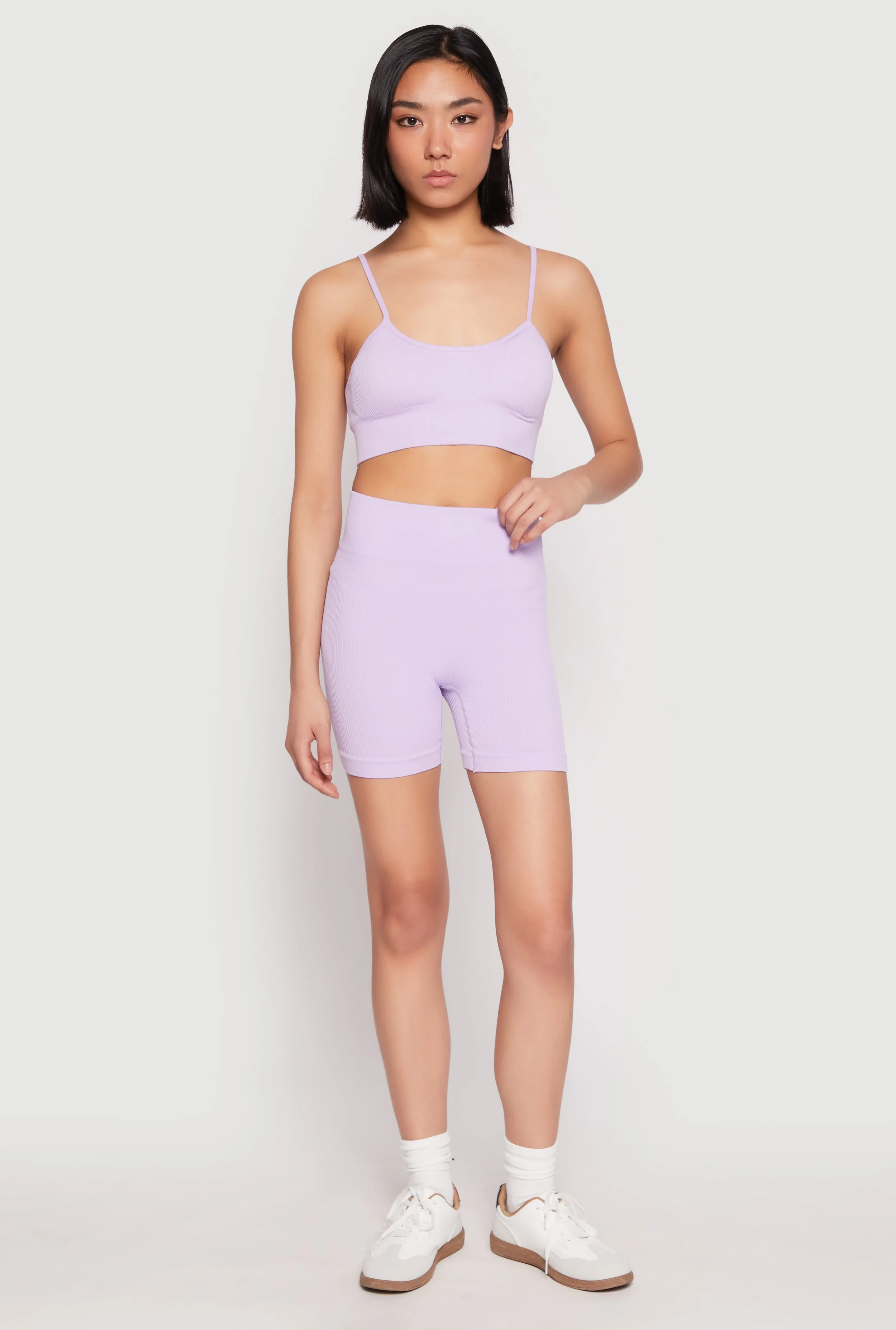 Seamless High Waist Biker Shorts sold by Rainbow product image thumbnail 2