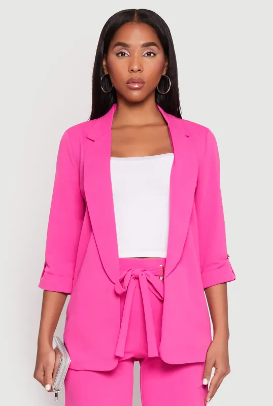 Crepe Knit Open Front Blazer sold by Rainbow