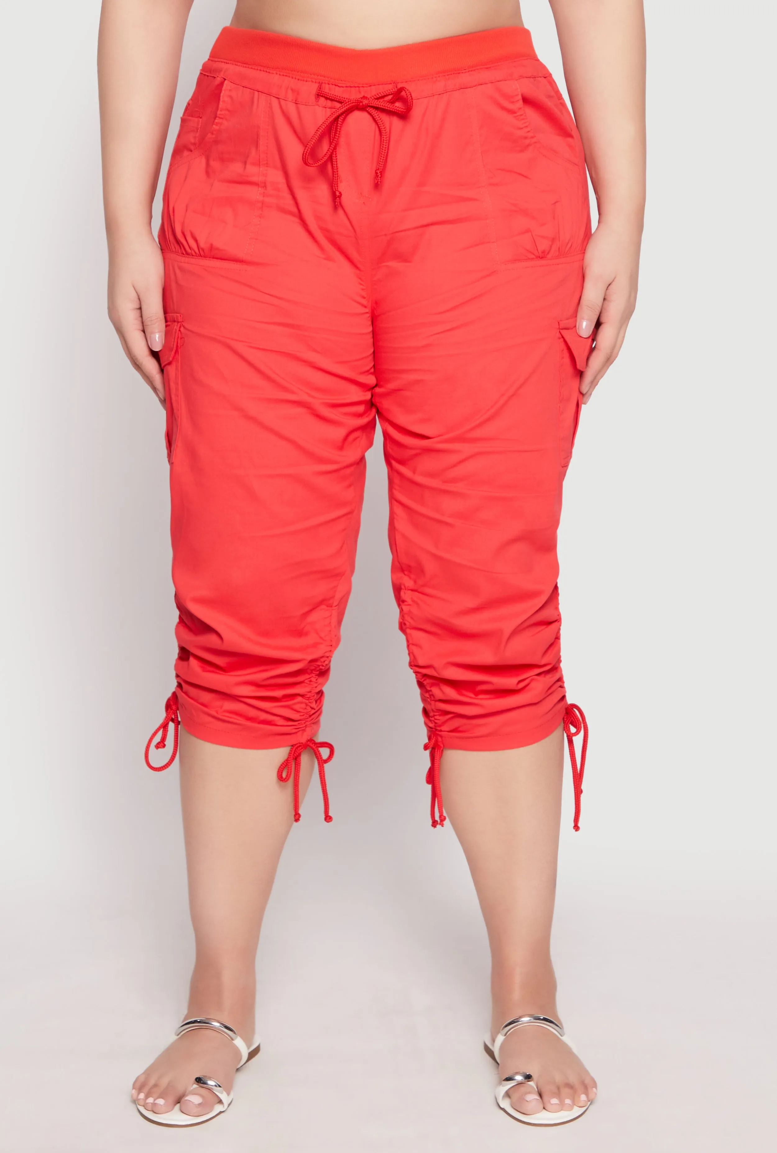 Plus Size Side Ruched Bermuda Shorts sold by Rainbow product image thumbnail 5