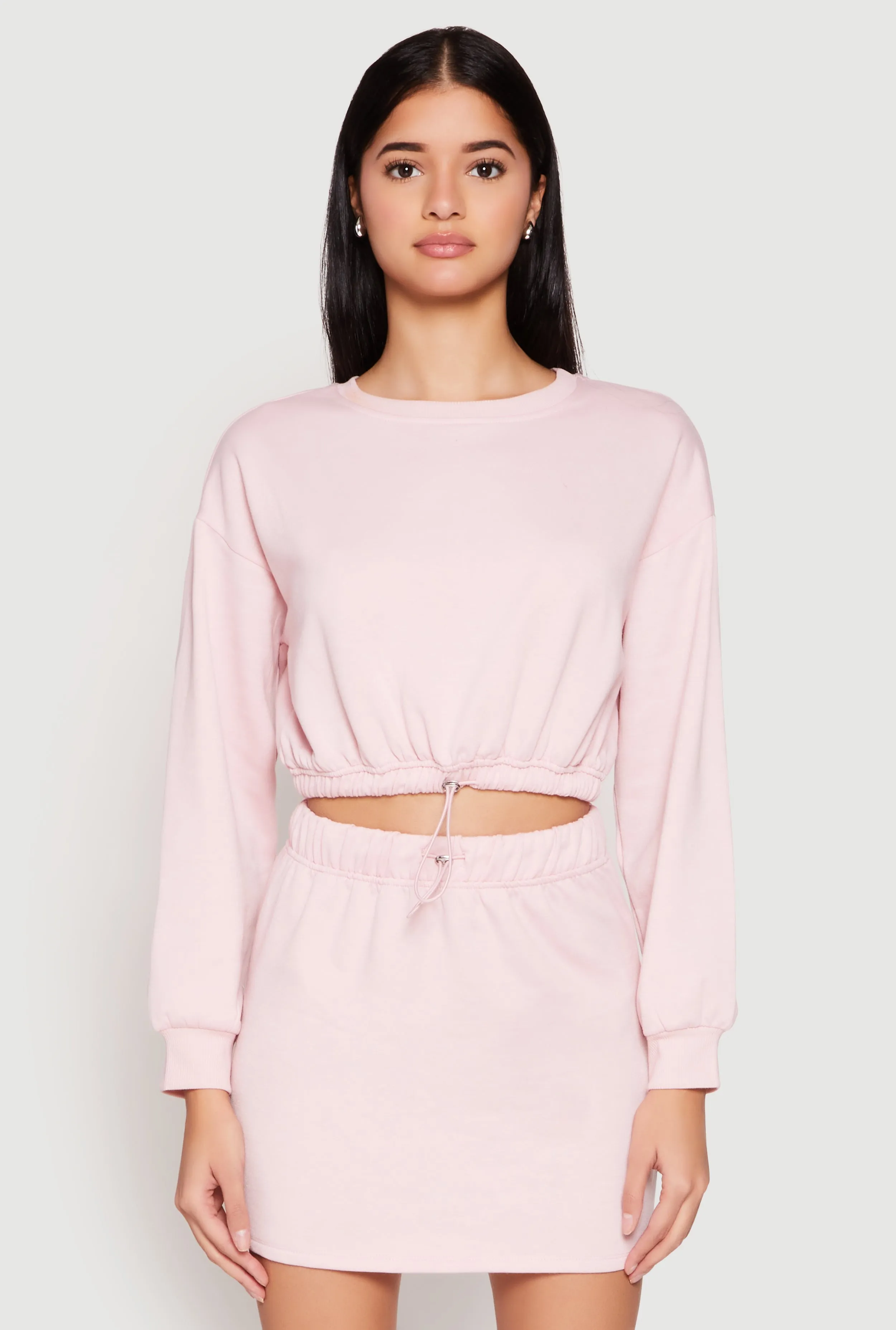 Almost Famous Crew Neck Cropped Sweatshirt sold by Rainbow