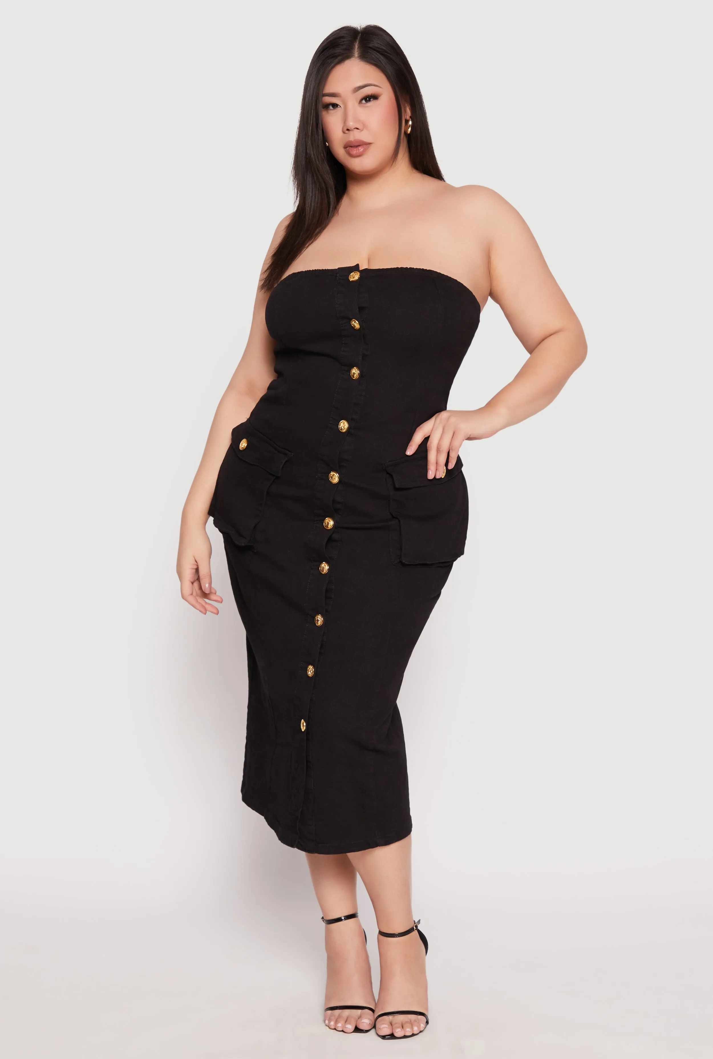 Plus Size Daisy Denim Tube Dress sold by Rainbow product image thumbnail 2