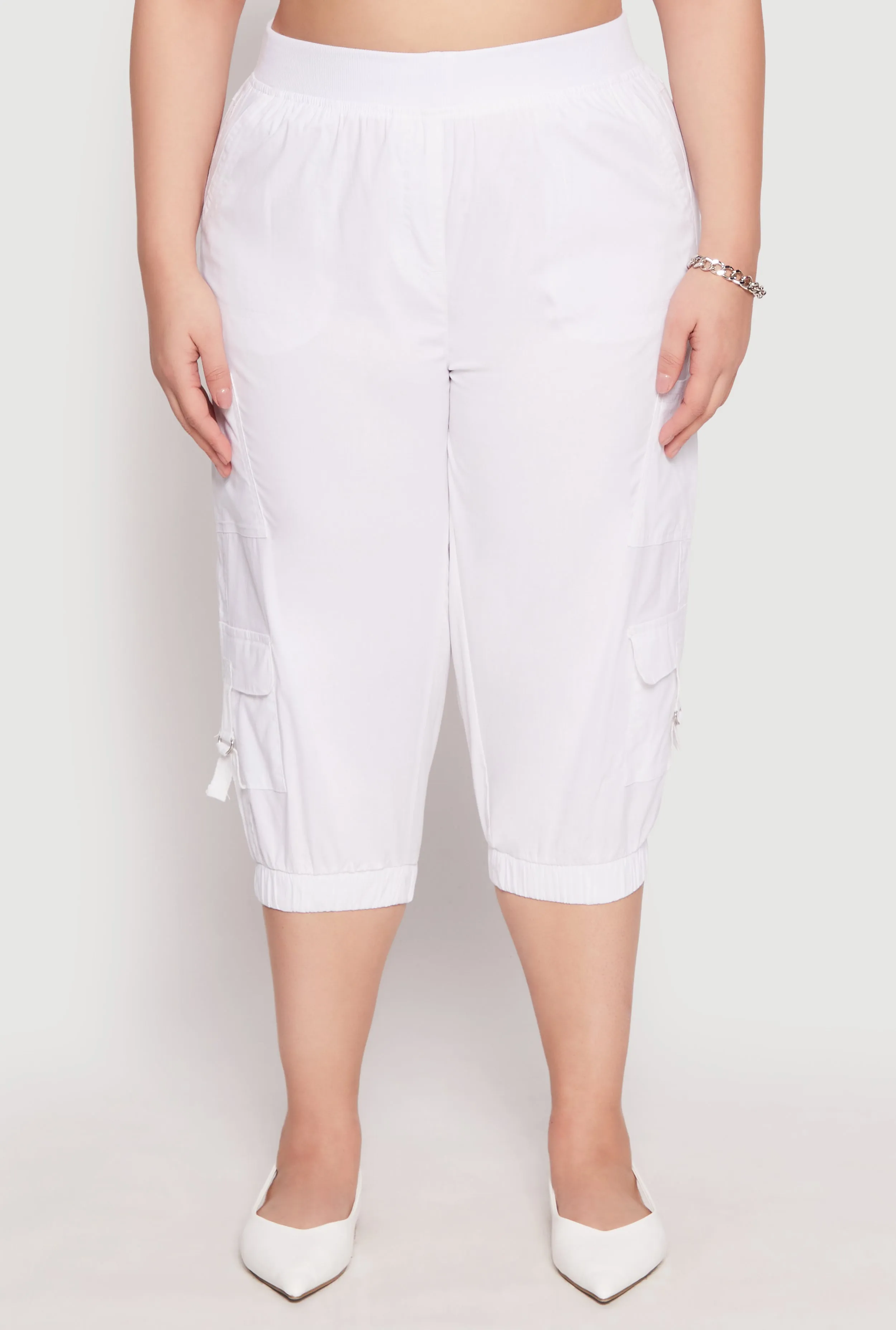 Plus Size Poplin Pull On Capri Pants sold by Rainbow product image thumbnail 5