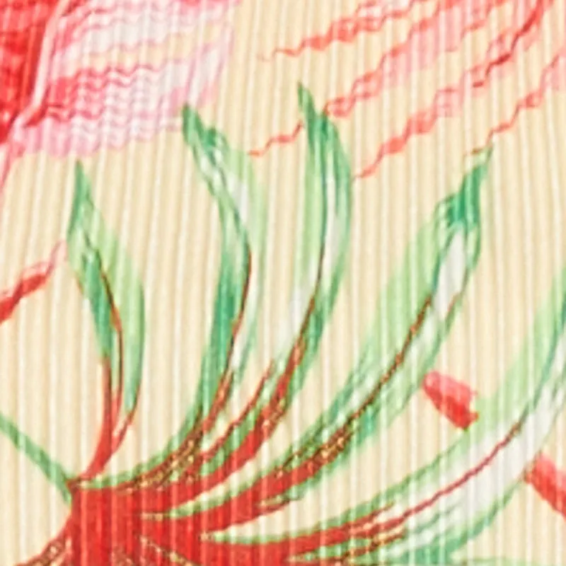 Almost Famous Plisse Tropical Print Halter Crop Top sold by Rainbow product image thumbnail 4