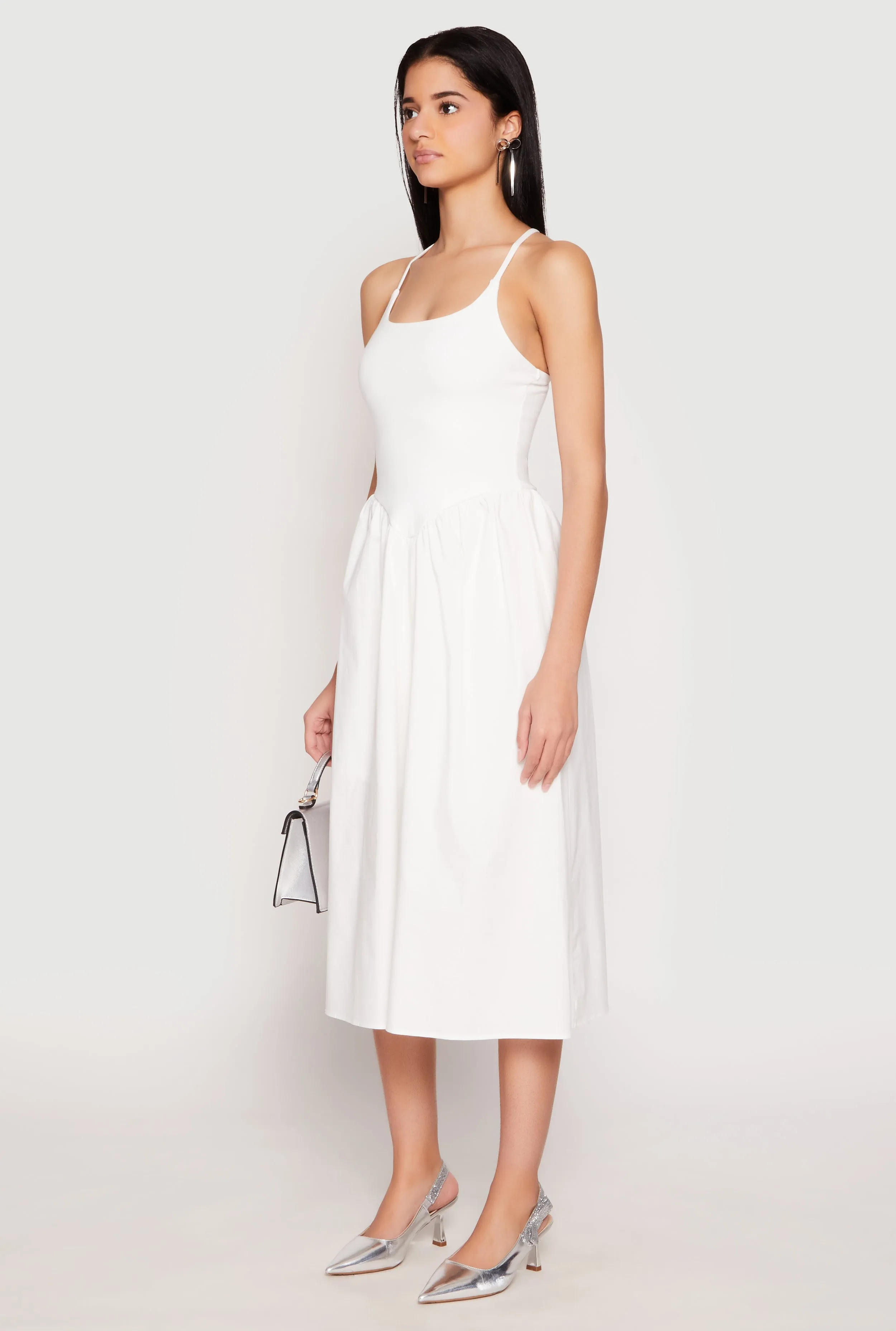 Almost Famous Sleeveless Empire Waist Midi Dress sold by Rainbow product image thumbnail 2