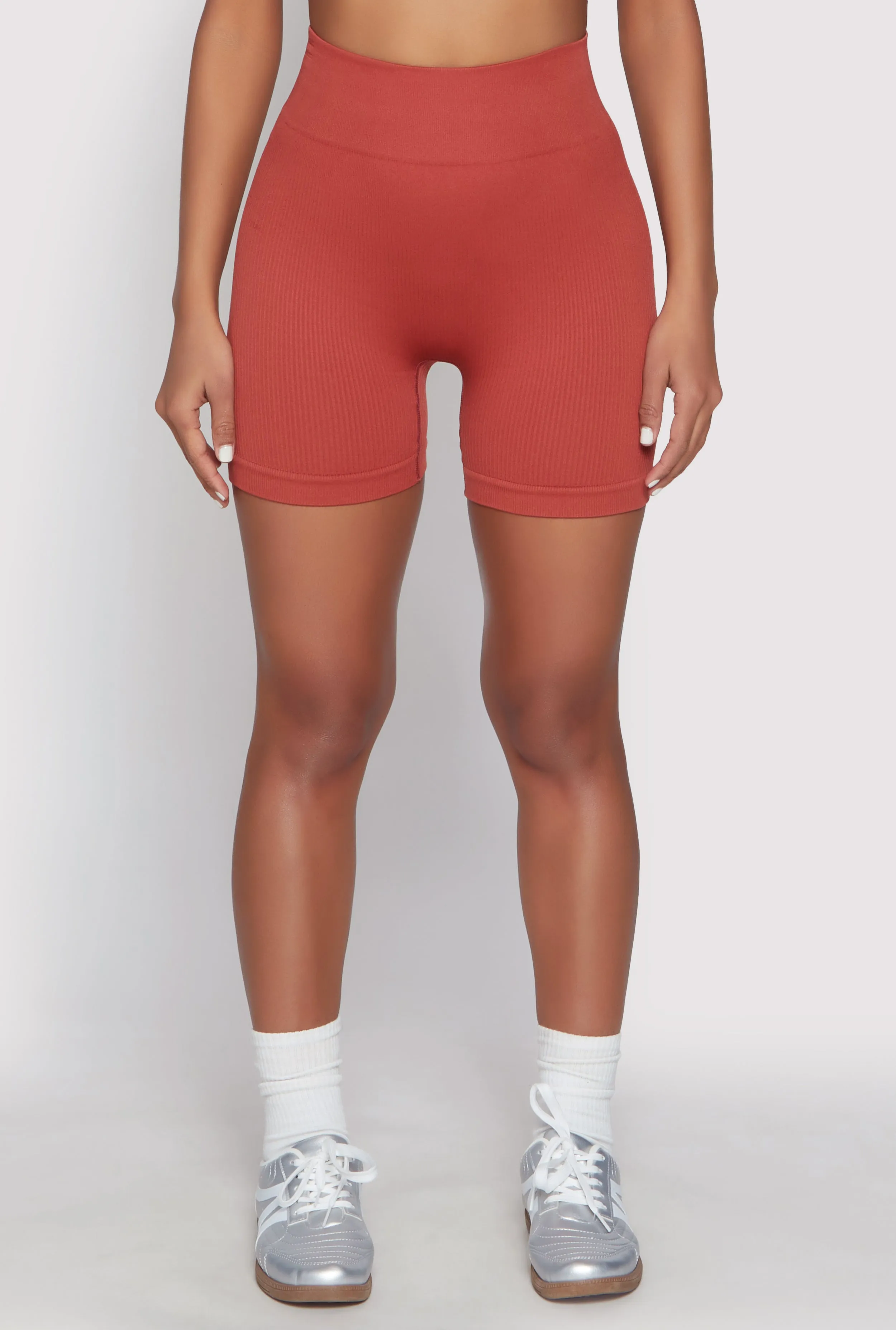 Seamless High Waist Biker Shorts sold by Rainbow product image thumbnail 3