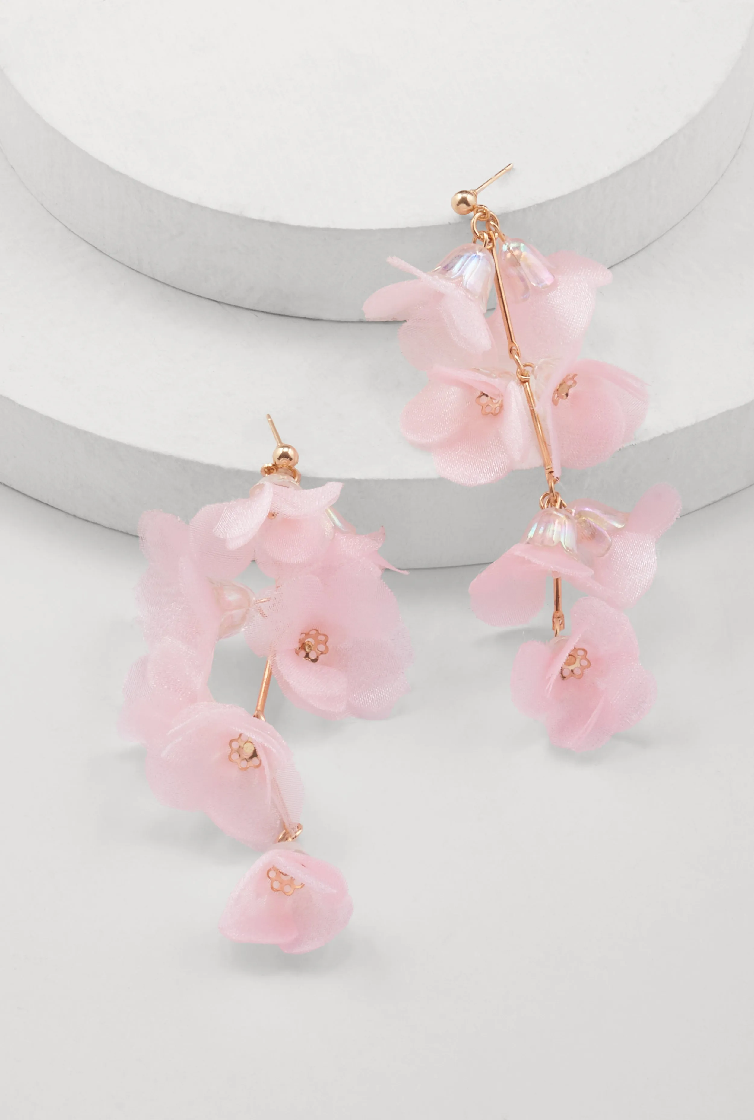 Tulle Floral Drop Earrings sold by Rainbow