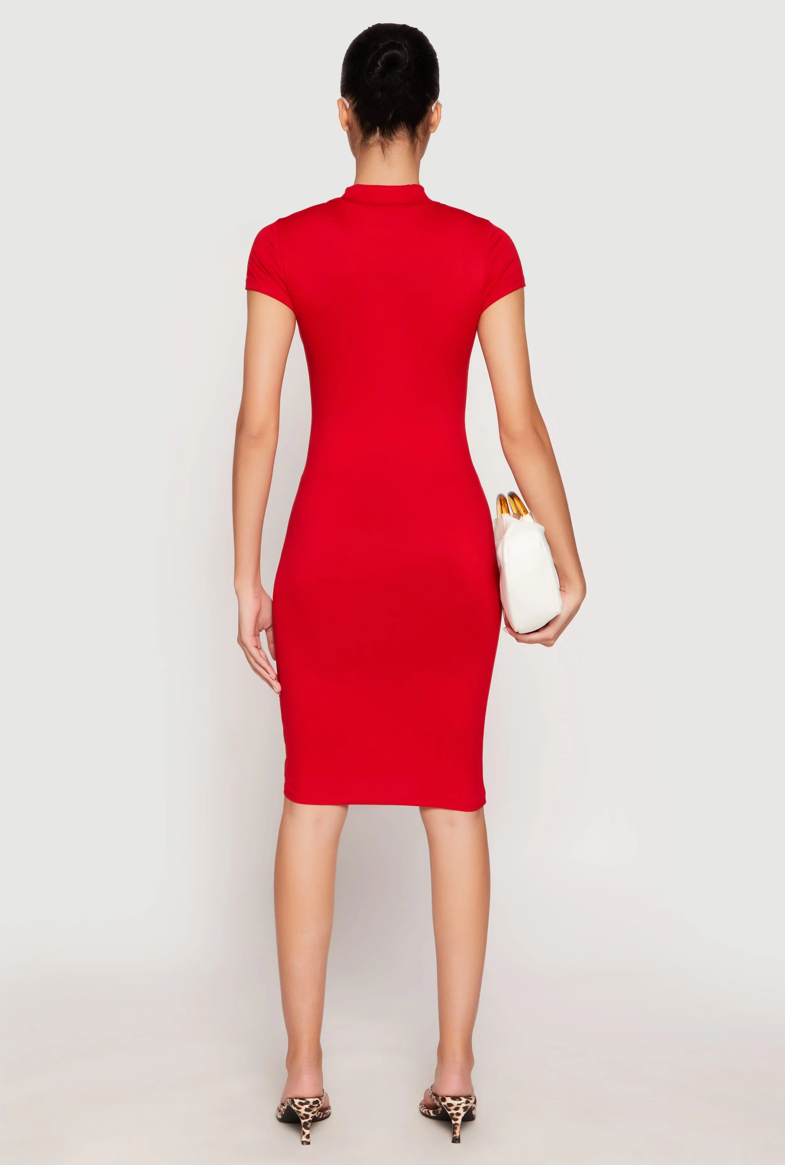 Soft Knit Mock Neck Dress sold by Rainbow product image thumbnail 3