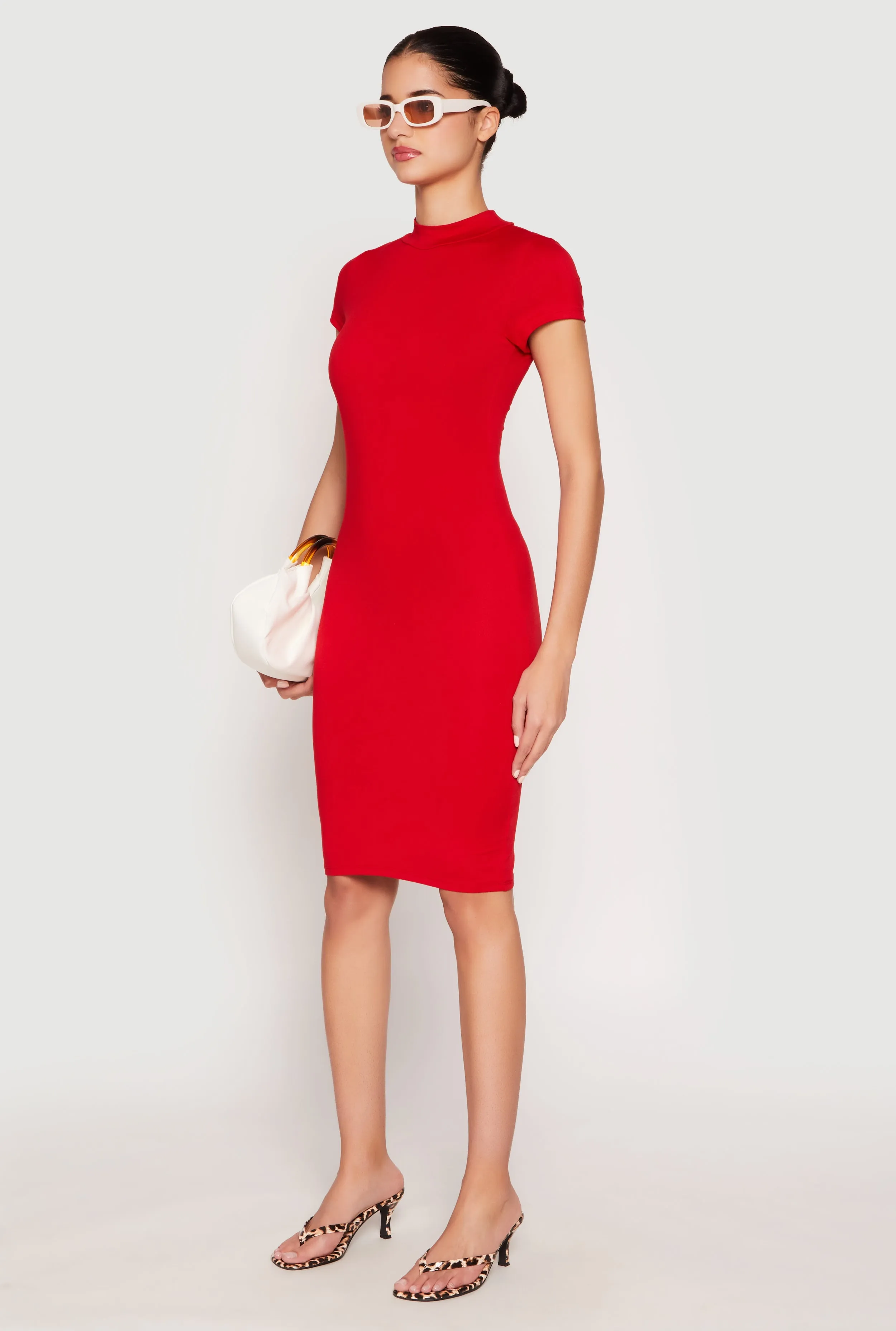 Soft Knit Mock Neck Dress sold by Rainbow product image thumbnail 2