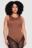 Plus Size Daisy Crew Neck Tank Bodysuit sold by Rainbow