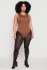 Plus Size Daisy Crew Neck Tank Bodysuit sold by Rainbow
