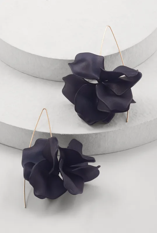 3D Resin Rose Petal Dangle Earrings sold by Rainbow