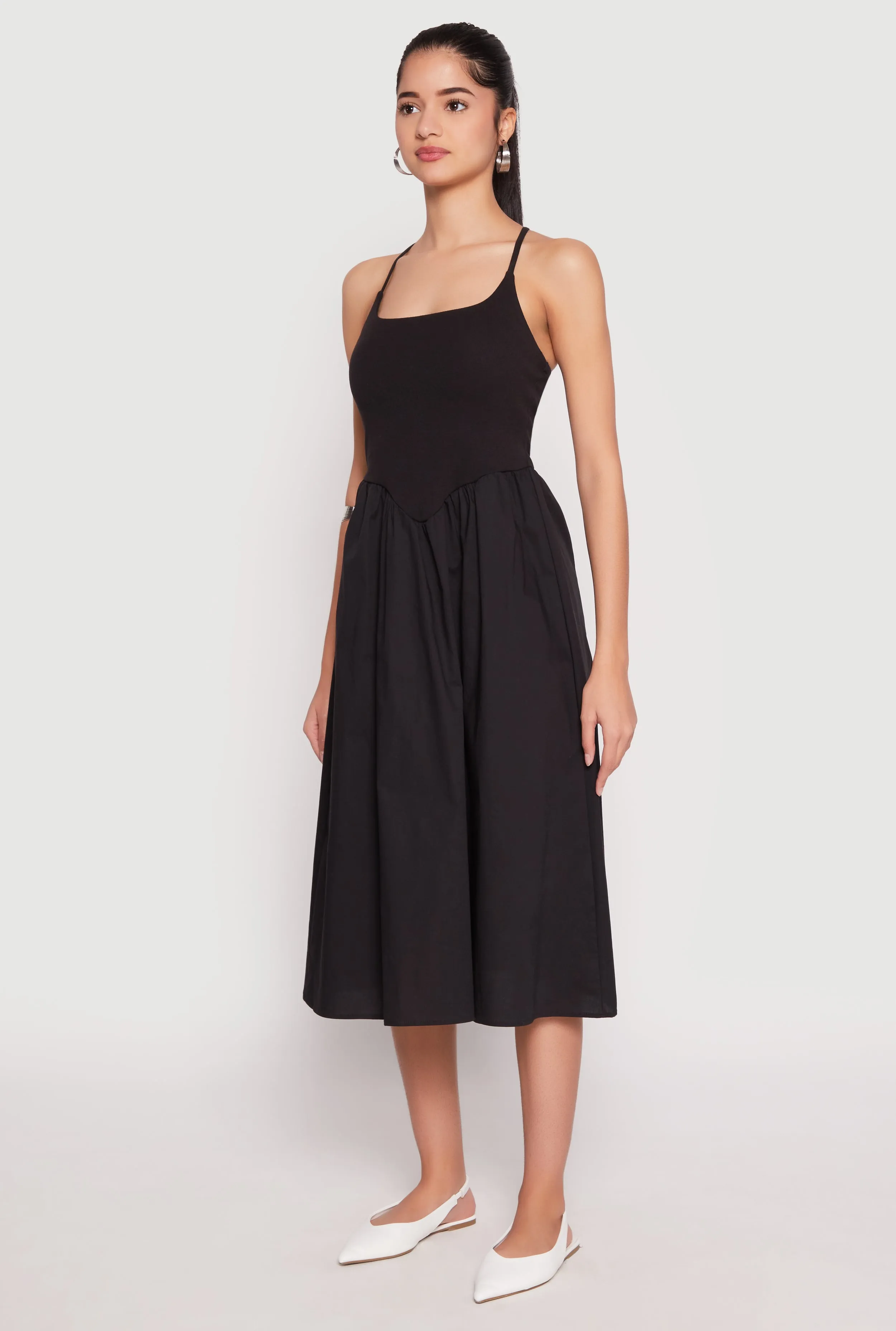 Almost Famous Sleeveless Empire Waist Midi Dress sold by Rainbow product image thumbnail 2