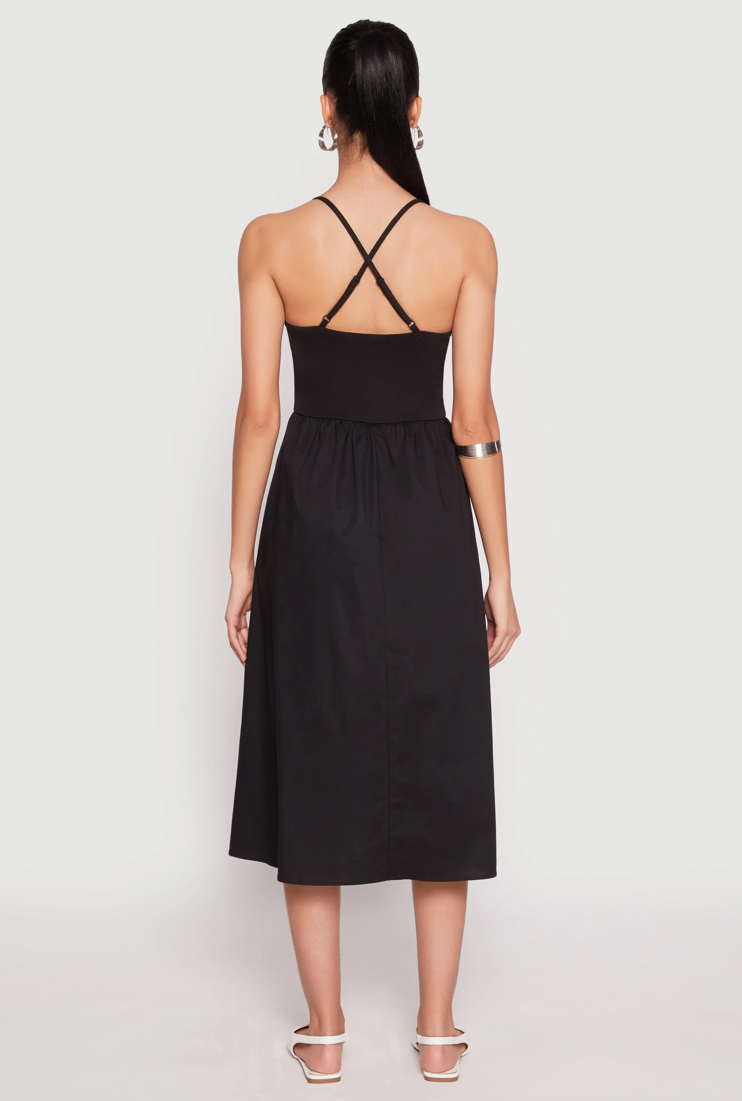 Almost Famous Sleeveless Empire Waist Midi Dress sold by Rainbow product image thumbnail 3